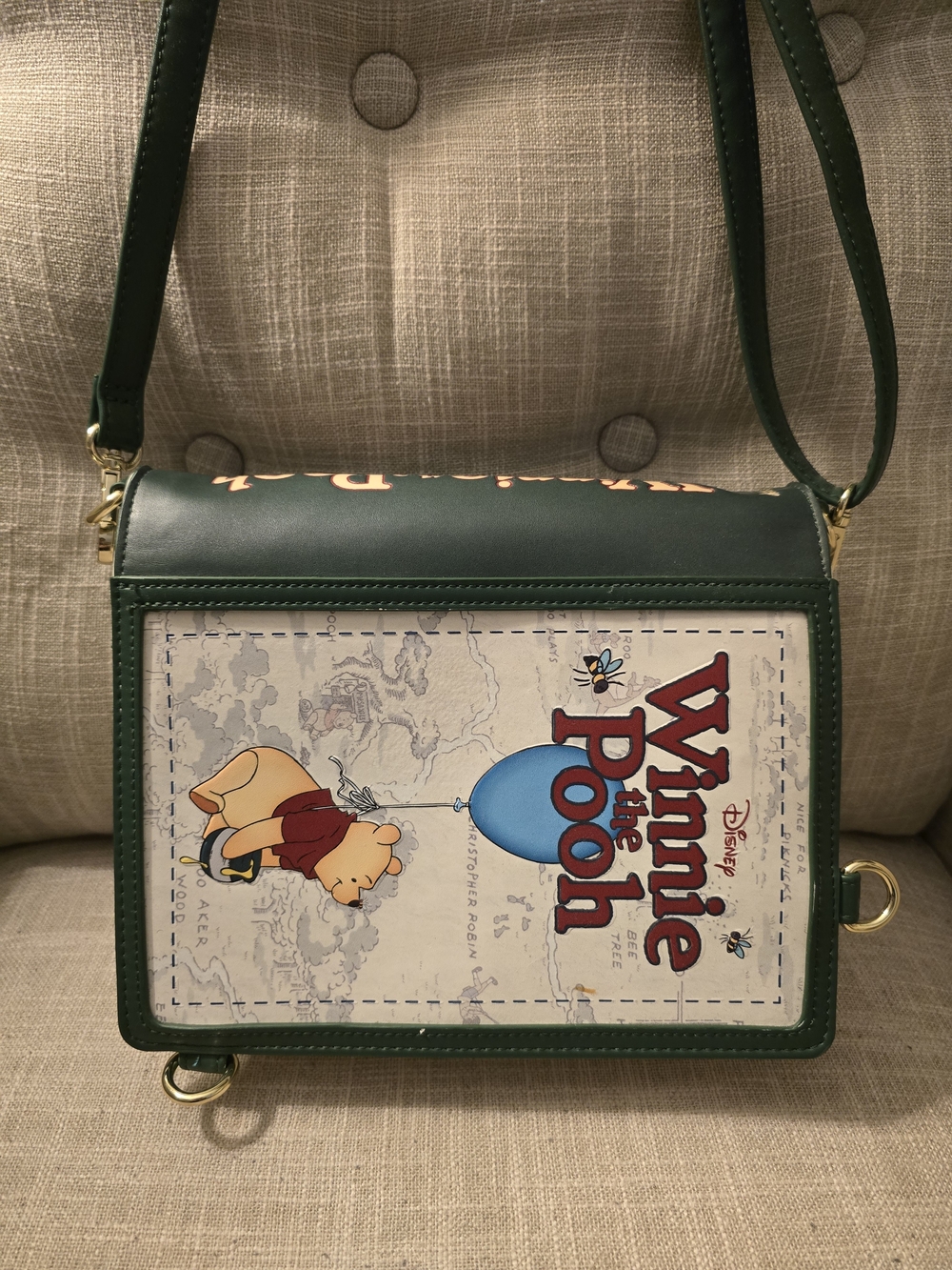 Loungefly Disney Winnie The Pooh Storybook Crossbody Bag Adjustable Gently Used!